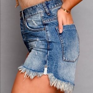 High Waist Bonita One Teaspoon Denim Shorts